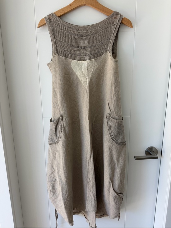 Dresses & Skirts - Beata Chrzanowska Artisan Linen Dress – Rare Designer Piece – 100% Linen Size S